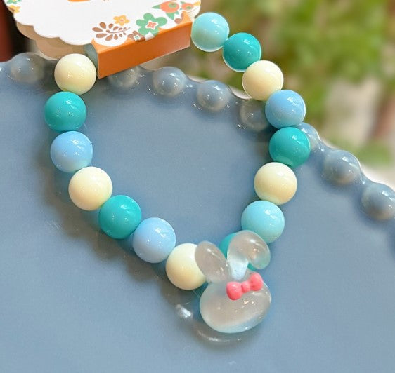 Cute Flower & Mushroom Acrylic Beaded Children's Bracelet Set