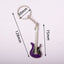 Cute Guitar Zinc Alloy Keychain with Custom Engraving