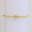 18k Gold Plated Copper Letter Zircon Beaded Stretch Bracelet