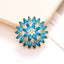 Flower Crystal Gemstone Shoe Charms Alloy Accessories