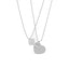 Fashion Insect Heart Shape Stainless Steel Pendant Necklace Metal Stainless Steel Necklaces