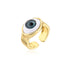Copper Plated Three-dimensional Devil's Eye Ring