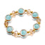 Gradient Crystal Glass Bracelet for Women and Kids