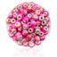 Resin Color Block Ink Painted Alloy Beads for DIY Jewelry Bracelet Making