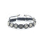 Unisex Multicolor Alloy Woven Knot Bead Adjustable Bracelet