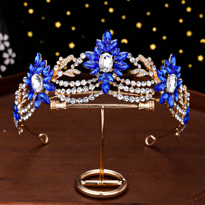 Elegant Zircon Bridal Tiara - European Style Wedding Crown Headband