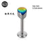 G23 Titanium Opal Resin Water Drop Ear Cartilage & Lip Ring Studs