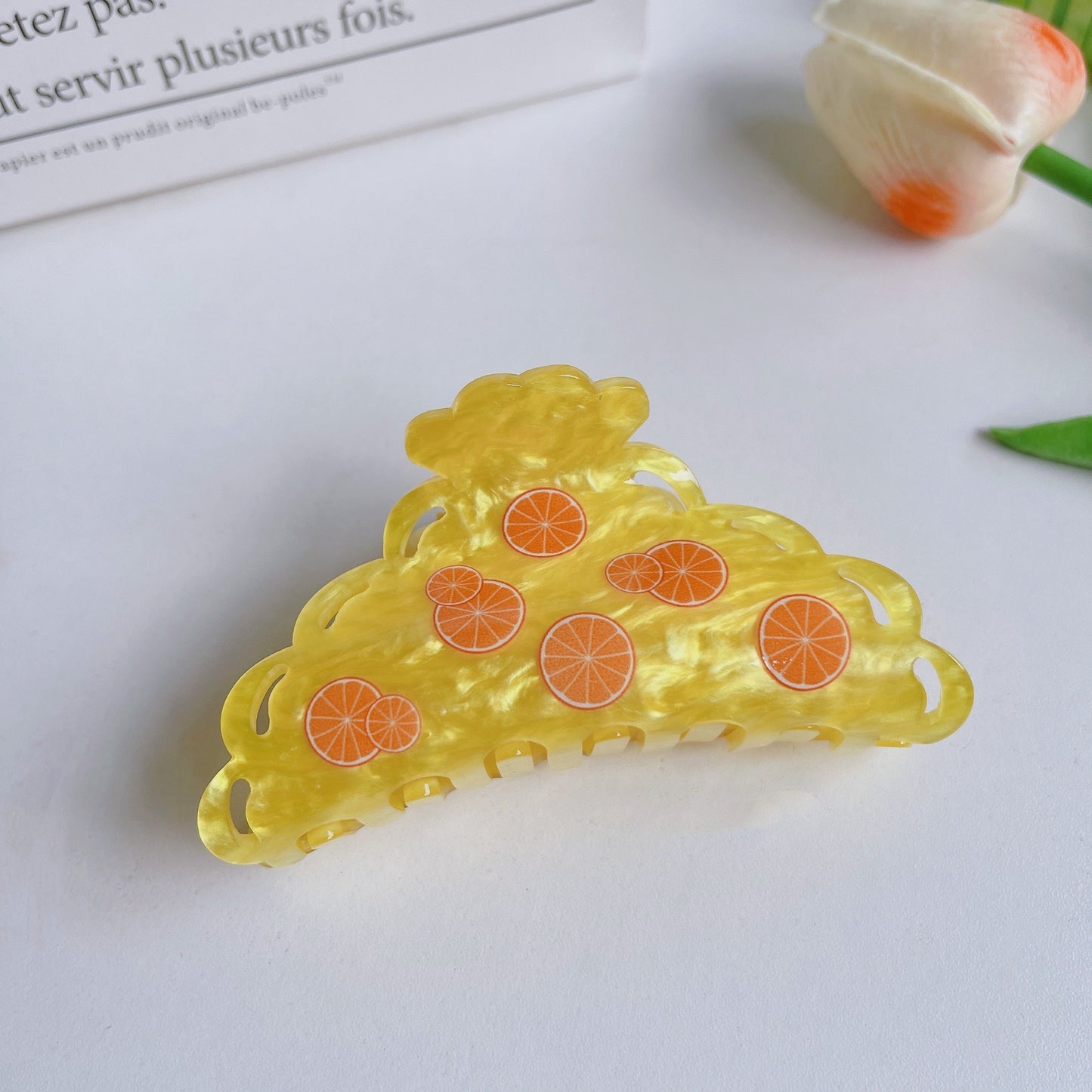 Sweet Fruit Series Acetate Hair Claw Clip