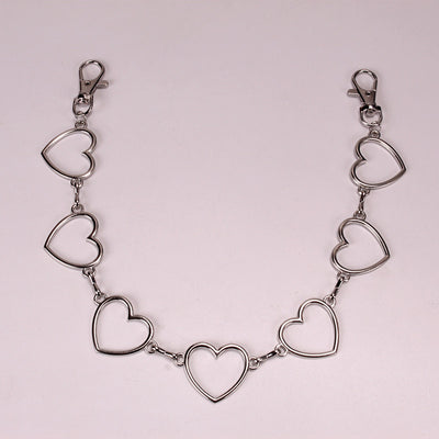 Simple Hollow Heart Waist Chain - Fashionable Hip-hop Pants Chain for Women