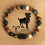 Casual Constellation Natural Stone Beaded Bracelets with Tiger Eye and Picture Stone