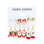 6 Pairs Ethnic Style Cartoon Character Christmas Tree Enamel Alloy Earrings