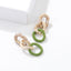 New Fashion Geometric Aluminum Asymmetric Hollow Acrylic Earrings