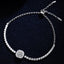 Simple Sterling Silver Moissanite Inlay Bracelet