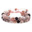 Retro Natural Stone Aromatherapy Beaded Bracelet Set