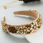 Baroque Crystal Wide-Brim Headband - Retro Fashion Hair Accessory