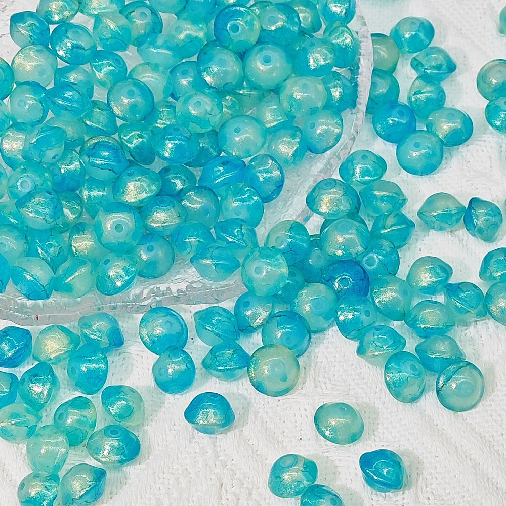 8x10mm UFO Bulge Beads Handmade DIY Colored Glazing Beads for Bracelet Necklace Accessories Wholesale