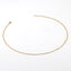 Simple Geometric Gold Plated Stainless Steel Pearl Chain Necklace and Bracelet Set