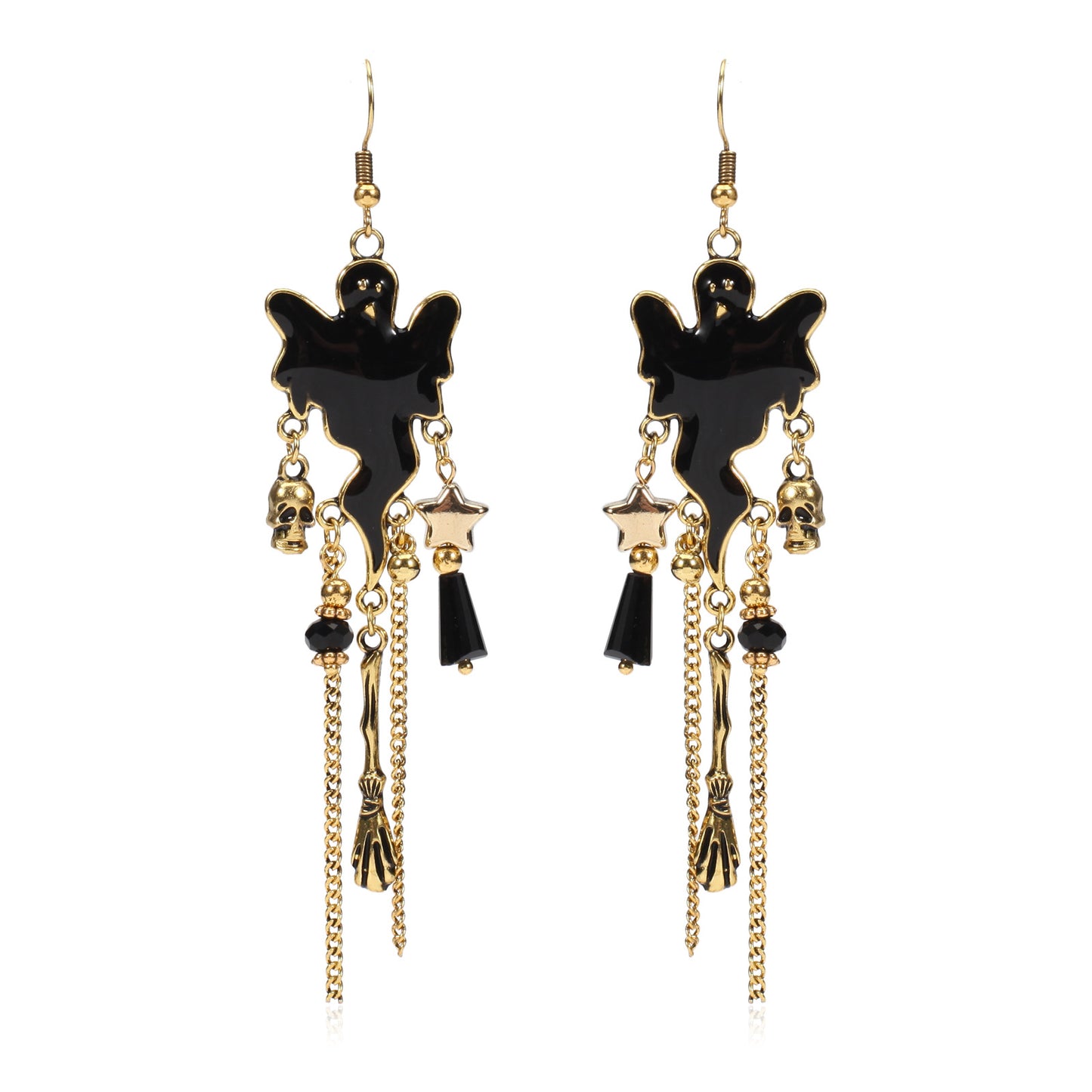 1 Pair Simple Style Classic Style Color Block Artificial Crystal Drop Earrings