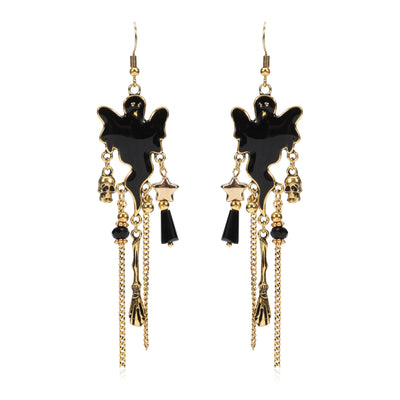 1 Pair Simple Style Classic Style Color Block Artificial Crystal Drop Earrings