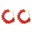 Fashion Synthetic Resin Beaded Earrings