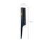 Basic Solid Color Black Plastic Hair Comb with Pointed Tail