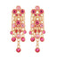 Elegant Retro Tassel Zinc Alloy Rhinestone Layered Chain Drop Earrings