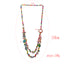 Vacation Color Block Coconut Shell Beaded Layered Necklace for Women