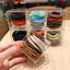 Women's Solid Color Nylon Hair Ties - Box of 50 Durable Elastic Hair Bands