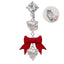 1 Piece Belly Rings Vacation Shiny Heart Shape Bow Knot 316 Stainless Steel  Alloy Inlay Rhinestones Glass Gold Plated