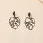 European And American New Hollow Leaf Earrings Female Retro Alloy Earrings