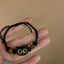 Cute Black Cat Resin Rope Unisex Handwoven Bracelet