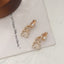 1 Pair Elegant Moon Heart Flower Rhinestone Pearl Women's Ear Clips