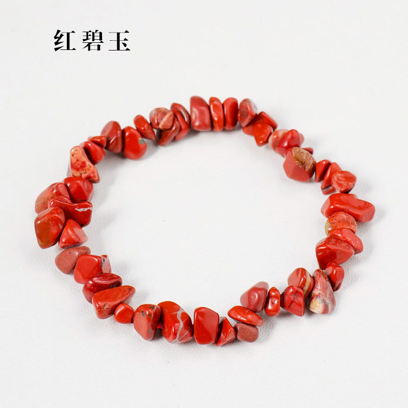 Irregular Crystal Beaded Agate Bracelet for Women