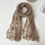 Women's Elegant Lace Embroidered Silk Scarf Shawl