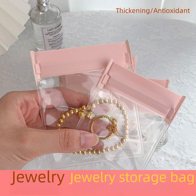 Simple Style Solid Color PVC Jewelry Storage and Anti-Oxidation Seal Bags