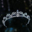 Simple Alloy Rhinestone Crystal Bridal Tiara Headpiece