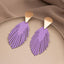 1 Pair Vintage Leaf Plated Women's Drop Earrings