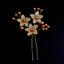 Korean Bridal Frosted Flower Pearl Hairpin Comb Hair Accessories