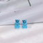 1 Pair Cartoon Bear Resin Rings and Candy Color Bear Stud Earrings for Women