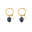 1 Pair Classic Style Geometric Plating Stainless Steel Natural Stone Gold Plated Earrings