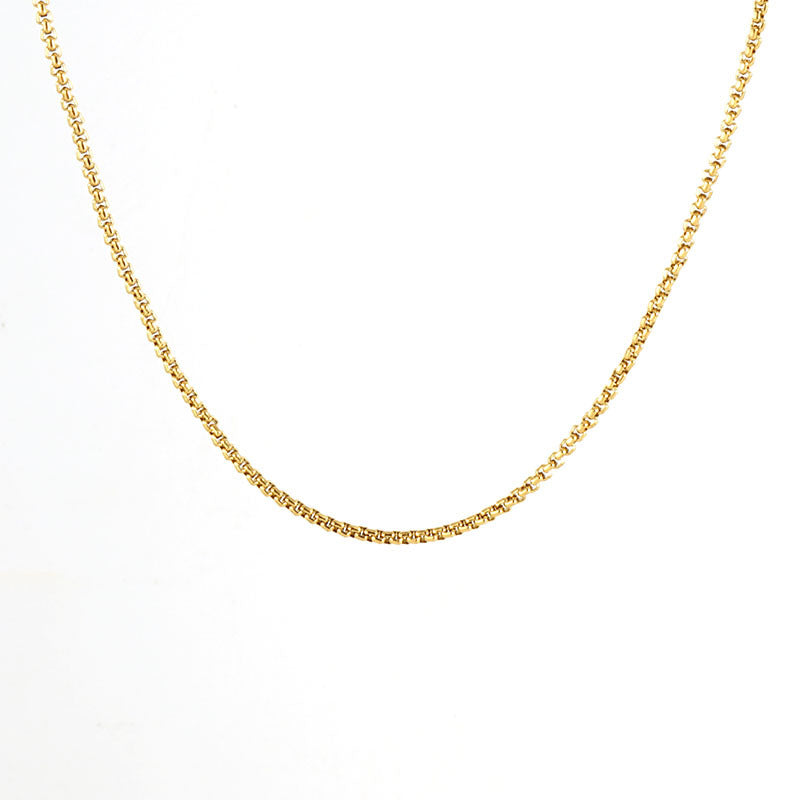 Basic Geometric Stainless Steel Plating 18K Gold Plated Necklace