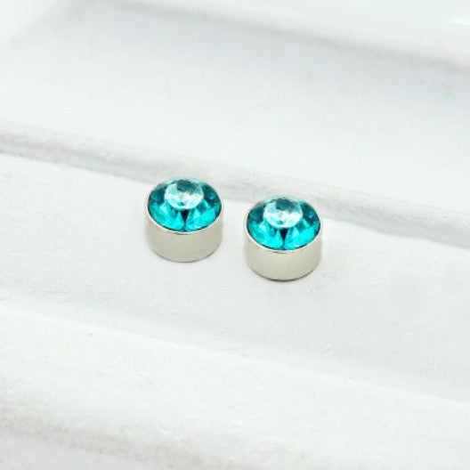 Zircon Rhinestone Magnetic Earrings - Unisex Non-Pierced Flash Diamond Studs