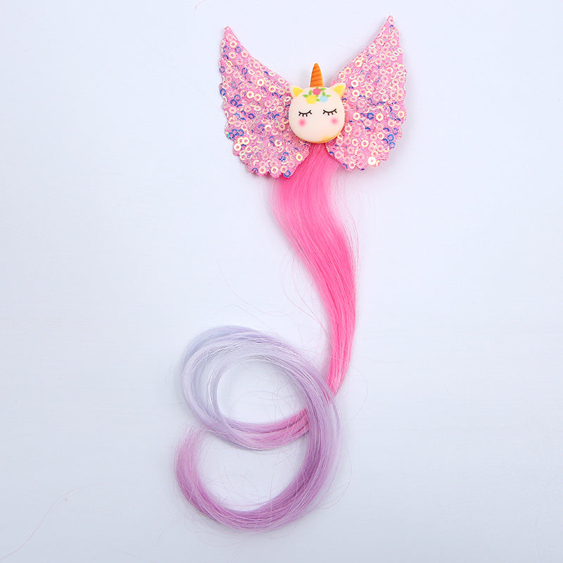 Kids' Unicorn Hair Clip - Colorful Cartoon Hair Accessory for Girls