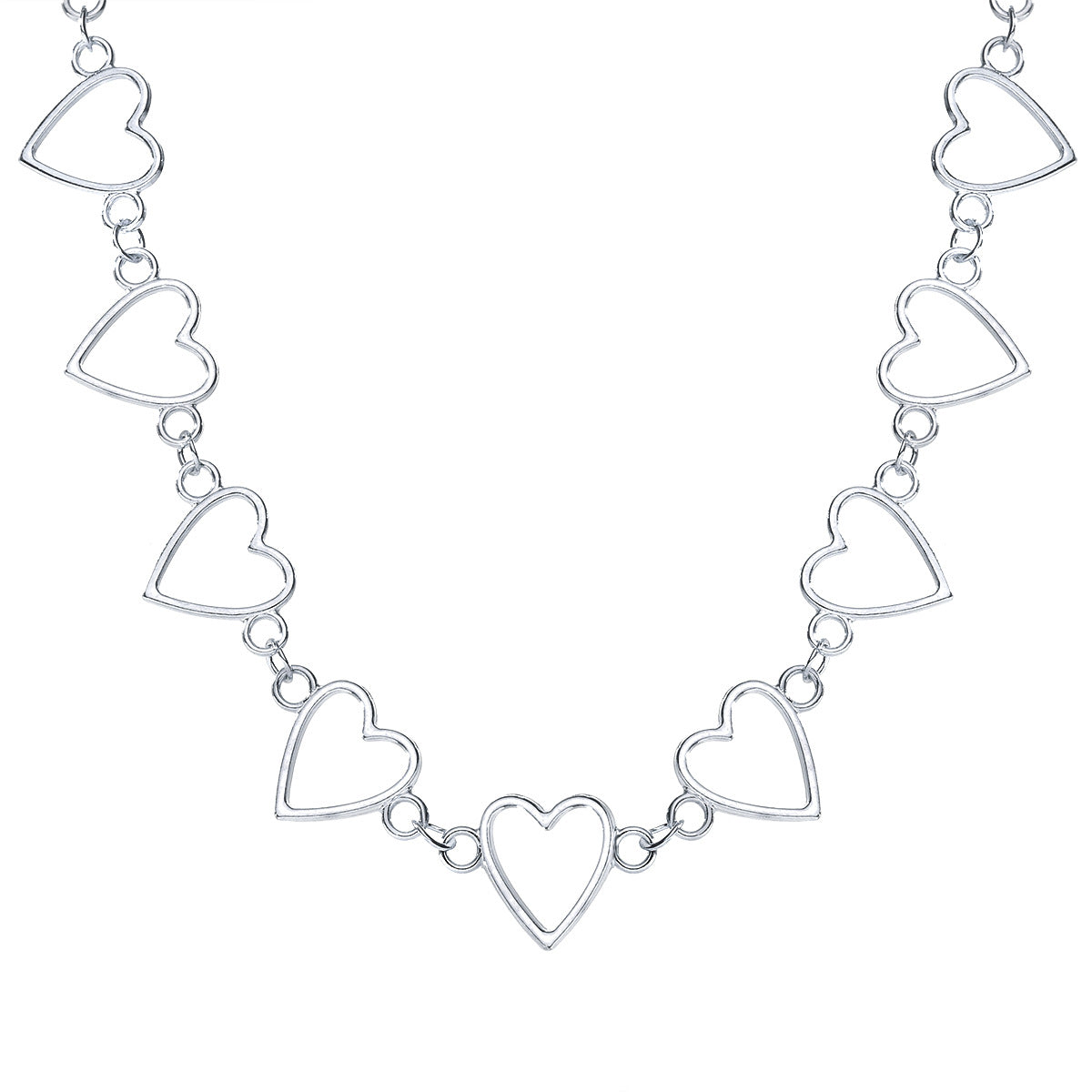 New Creative Butterfly Heart Chain Necklace