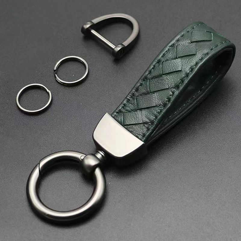 Simple Rhombus PU Leather Zinc Alloy Women's Bag Keychain Pendant