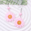 Elegant Daisy Acrylic Drop Earrings for Women