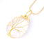 Elegant Gold & Silver Wire Wrapped Teardrop Natural Crystal Gemstone Pendant Necklace for Women