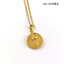 December Flower Pendant Necklace - 18K Gold Plated Stainless Steel Jewelry