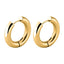 1 Pair Minimalist 18K Gold Plated Stainless Steel Round Earrings