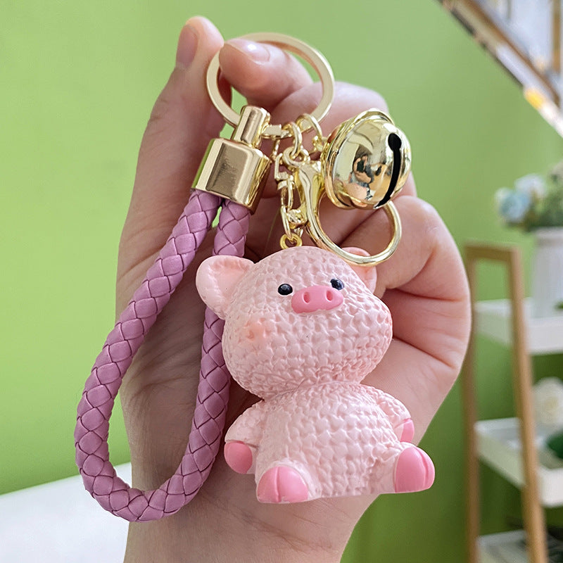 Modern Animal Resin Keychain Pendant for Bags and Cars